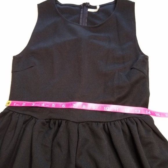 Black White Dress White Color Block Stripe Flare - Picture 14 of 14